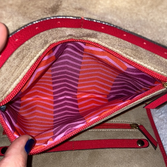 Red & Tan Stella & Dot Travel Jewelry Case - Picture 4 of 13